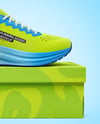 Running Shoe on Box Mockup