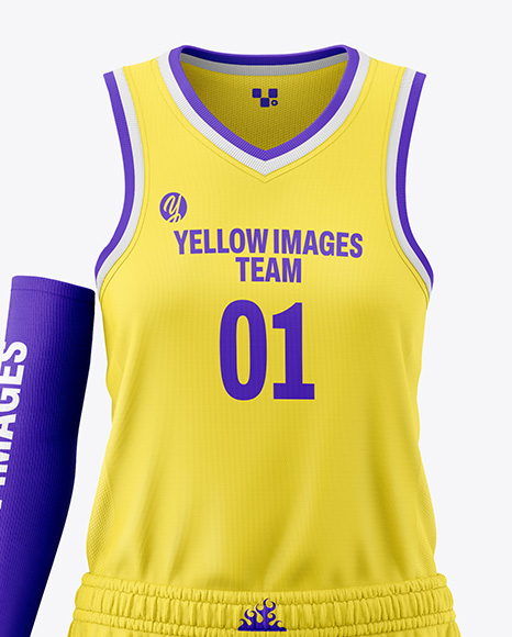 Women's Basketball Kit Mockup - Front View