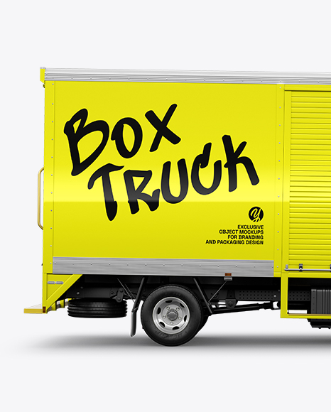 Box Truck Mockup - Side View