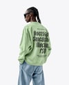 Man Wearing an Oversize Sweatshirt and Jeans Mockup