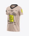 Kids Heather V-Neck T-Shirt Mockup - Half Side View