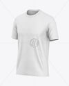 Heather T-Shirt Mockup - Half Side View