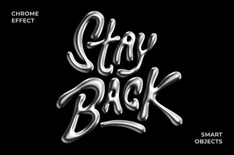 Chromatic Metal Text & Logo Effect - Chrome effect