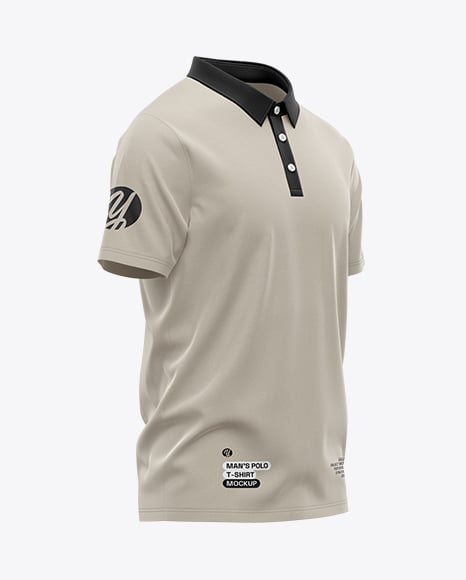 Men&#039;s Casual Polo Shirt Mockup