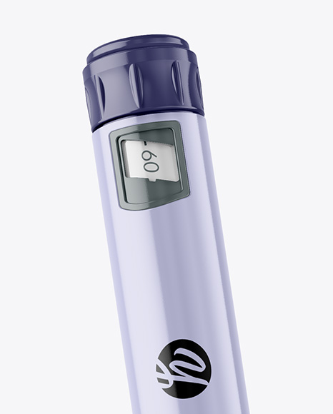 Glossy Insulin Pen Mockup