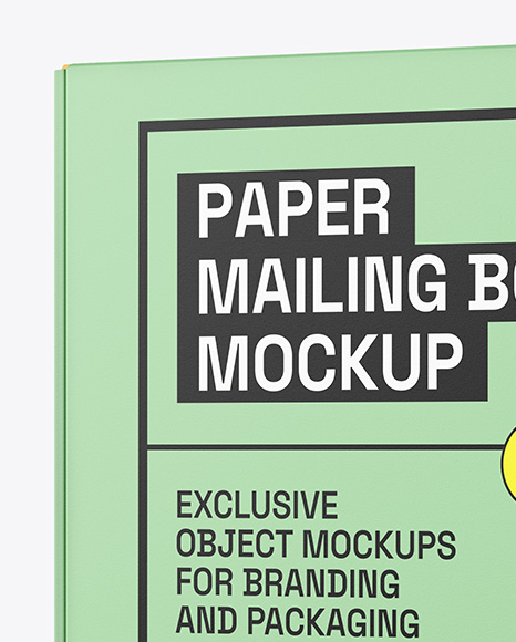 Paper Mailing Box Mockup