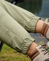 Pair of Hiking Boots on Woman's Legs Mockup
