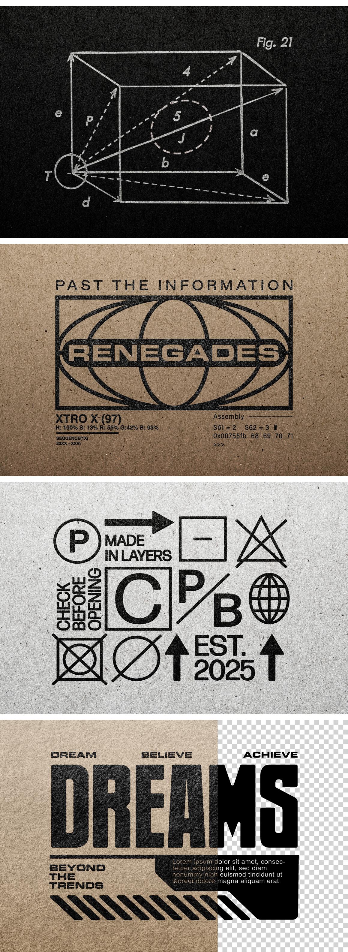 Craft Paper Textures Mockup