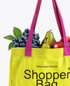 Shopper Bag with Fruits Mockup