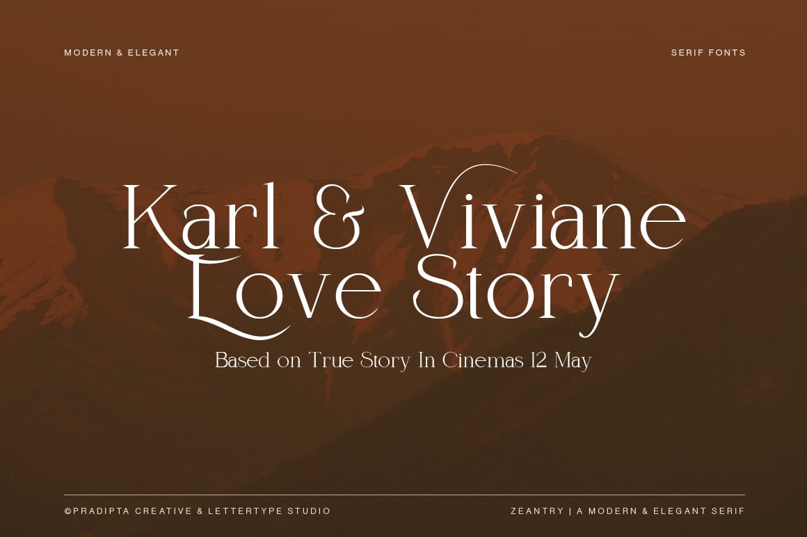 Zeantry a Modern &amp; Elegant Serif