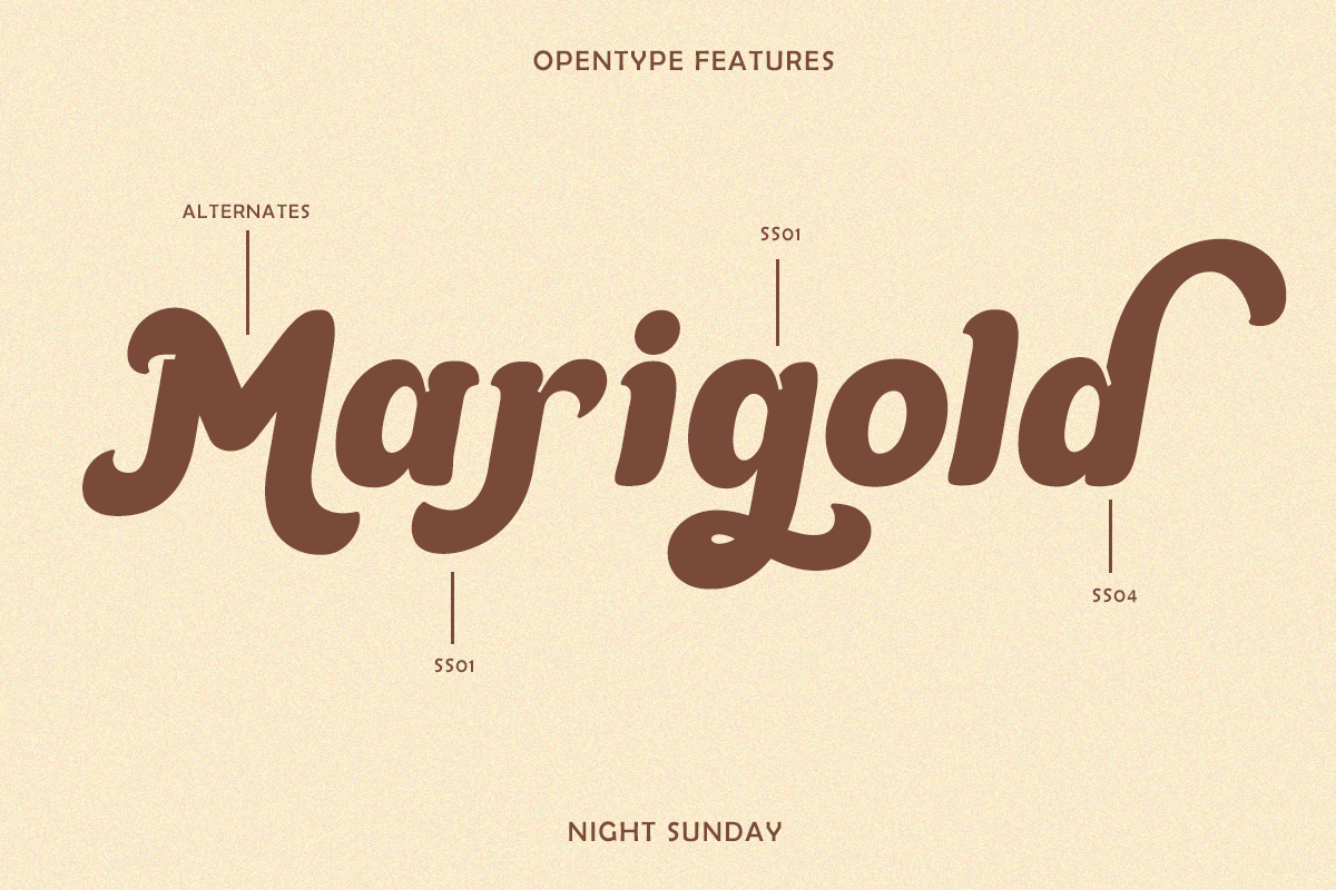 NIght Sunday - Retro Font