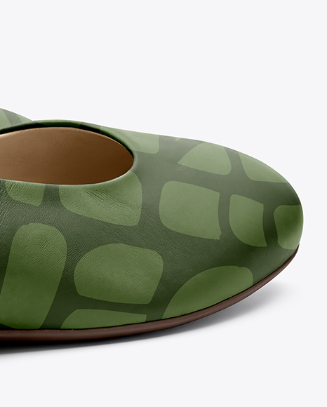 Pair of Leather Ballet Flats Mockup