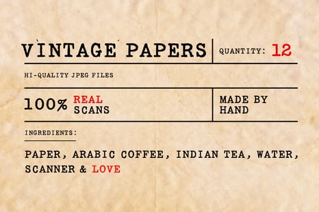 Vintage Paper Textures Pack - Retro overlay