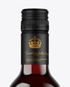 Antique Green Glass Red Wine Bottle Mockup