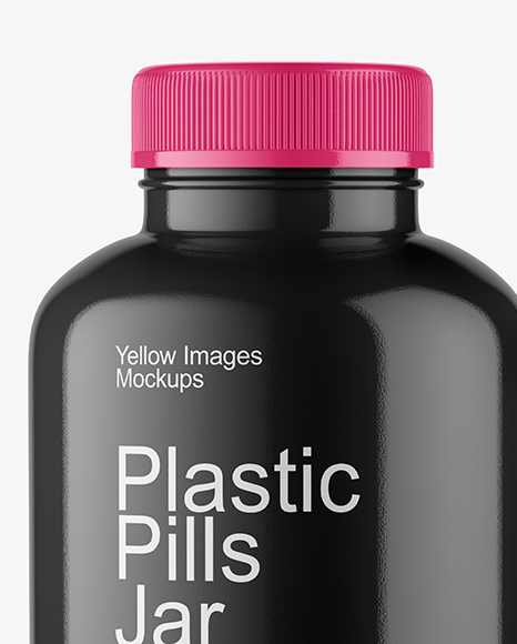 Plastic Pills Jar Mockup