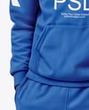 Black Man Wearing a Hoodie and Pants Mockup