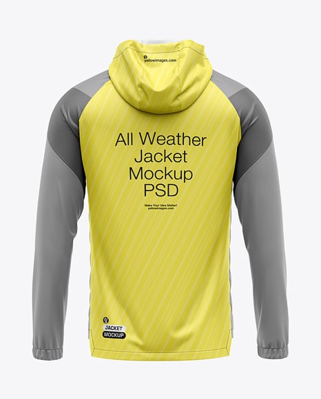 Hooded All Weather Jacket Mockup - Premium PSD Mockups