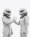 Two Men Wearing Racing Kits Mockup