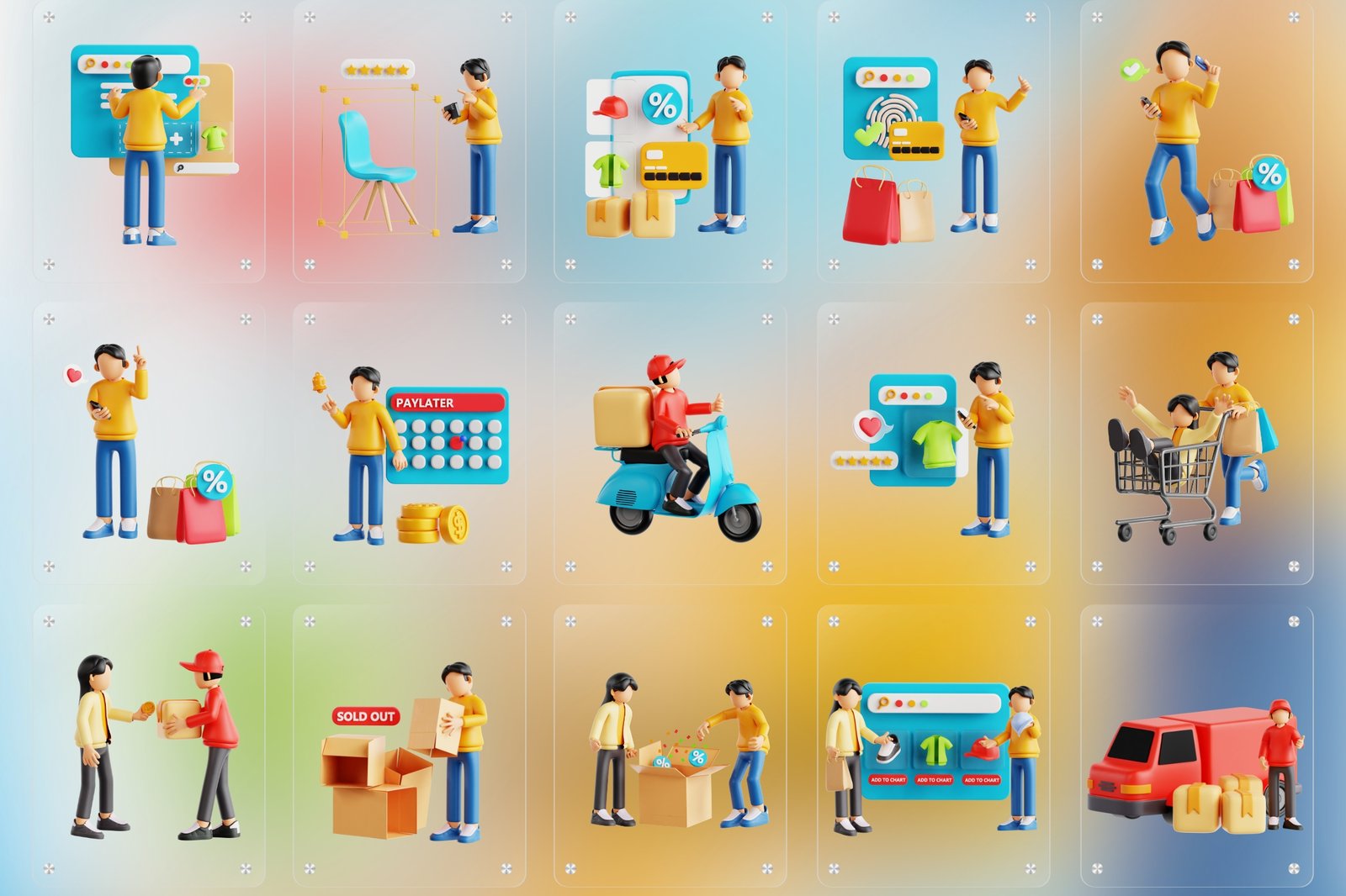 E-Commerce 3d Illustration