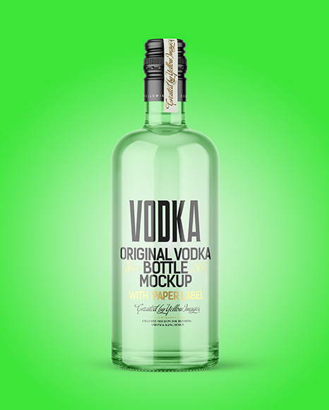 Vodka Bottle Mockup