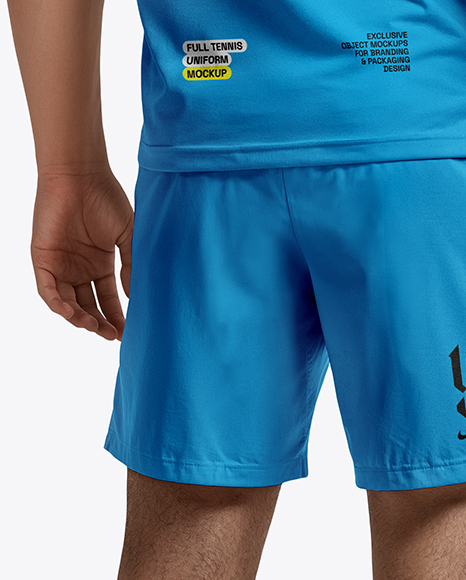 Man Wearing Tennis Uniform Mockup