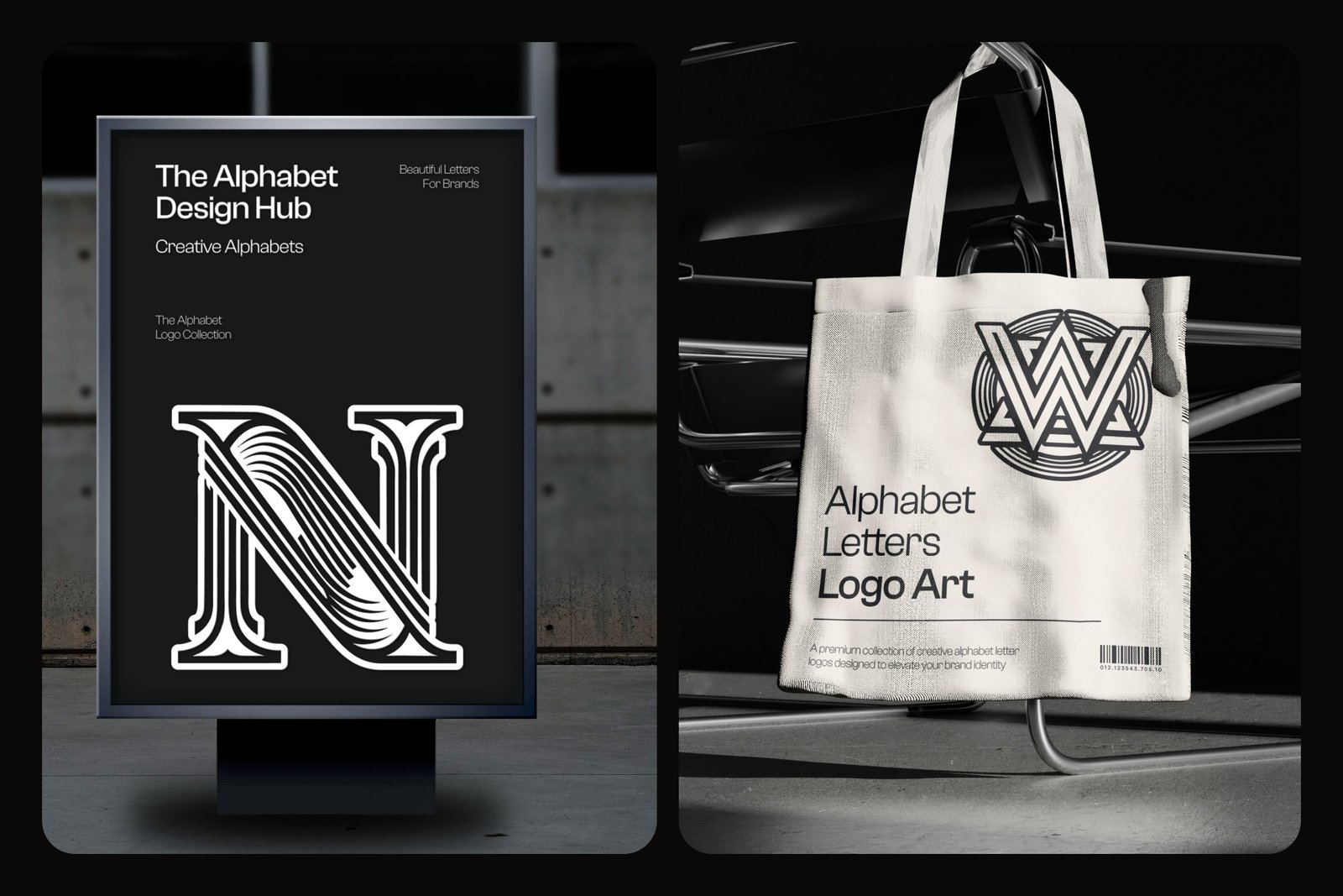 Alphabet Letters Logo Bundle