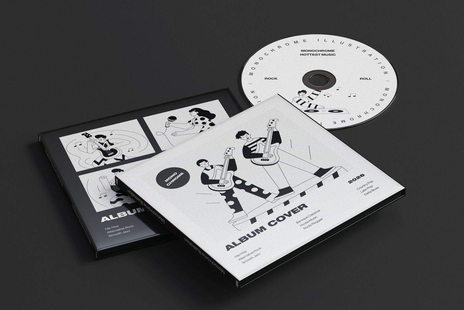 Monochrome Illustration Set