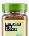Plastic Jar with Grounded Coriander Mockup
