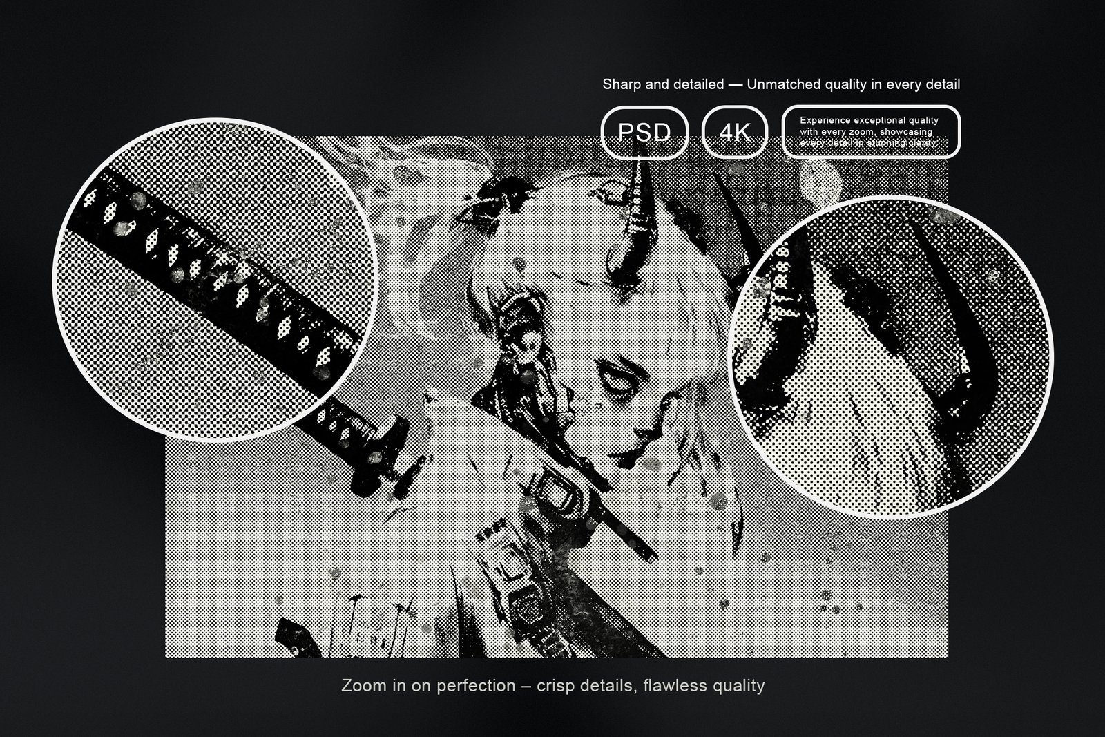 Halftone Grunge Photo Effect