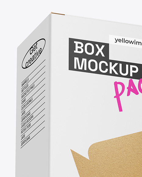 Paper Box Mockup