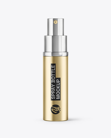 Metallic Spray Bottle Mockup