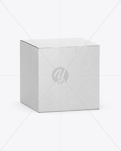 Kraft Paper Box Mockup – Half Side View
