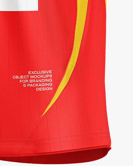 Soccer Jersey Mockup - Half Side View