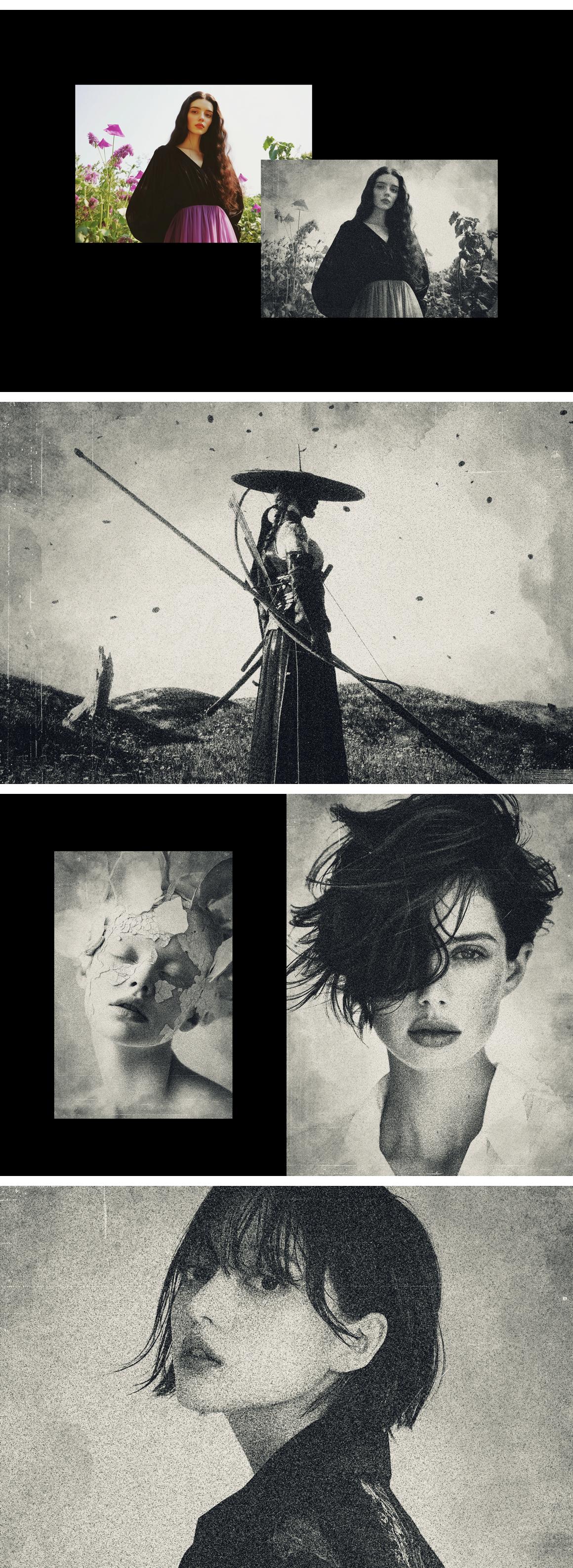 Vintage Noir Photo Effect