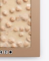 White Chocolate Bar with Nuts Mockup