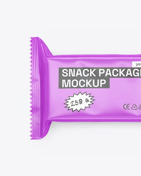 Matte Snack Package Mockup
