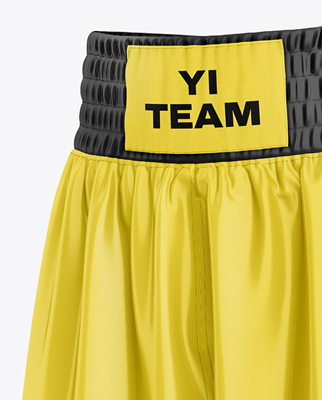 Boxing Shorts Mockup - Half Side View