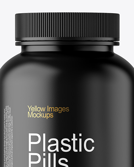 Matte Pills Bottle Mockup