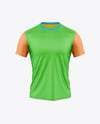Round Collar Rugby Jersey Mockup - Front View