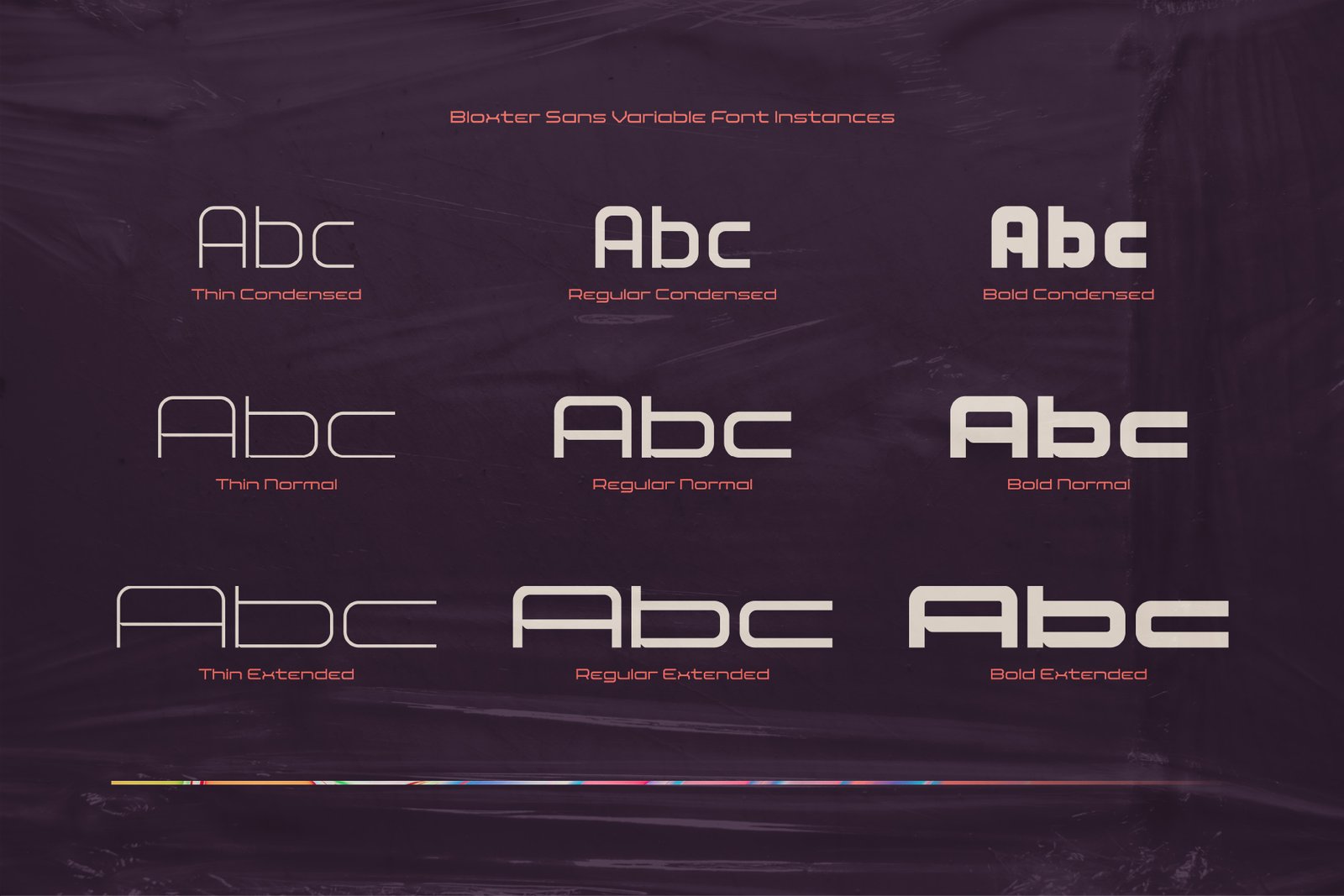 Bloxter Sans - Variable Font Family
