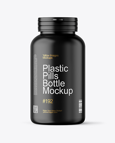 Matte Pills Bottle Mockup