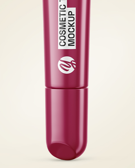 Glossy Cosmetic Tube Mockup