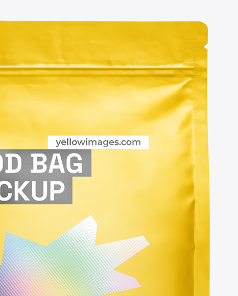 Matte Food Bag Mockup