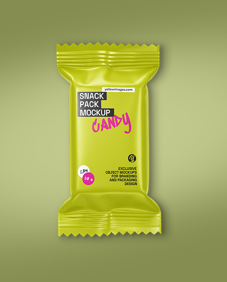 Glossy Snack Pack Mockup