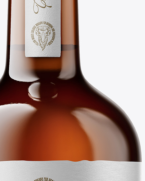 Amber Bottle Mockup