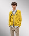 Young Man Wearing Cardigan and Shirt Mockup