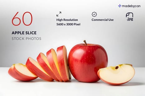 60 Fresh Apple Slice Stock Photos with Natural Lighting - Creative Store