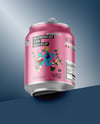 Textured Aluminium Drink Can Mockup
