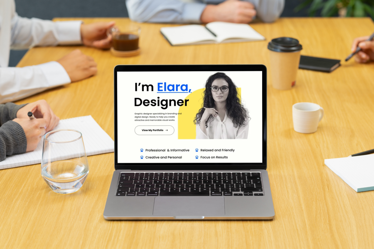 Modern Portfolio Landing Page for Graphic Designers