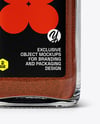 Square Glass Jar with Smoked Paprika Mockup